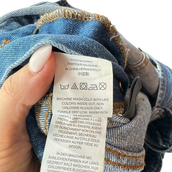 Madewell Adirondack Short Overalls in Dawkins Wash Denim 100% Cotton - Picture 14 of 14